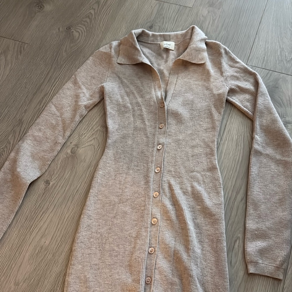 Wilfred Cove Dress - Heather Oatmeal - Size XS